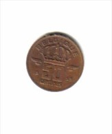 BELGIUM   50  CENTIMES  1959  (KM # 148.1) - 50 Centimes