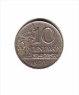 BRAZIL   10  CENTAVOS  1970  (KM # 578.2) - Brasil