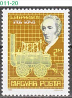 HUNGARY, 1981, George Stephenson, Railroad, LOCOMOTIVES, Engineer, MNH (**), Sc/Mi 2697/3502 - Nuevos