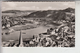 5584 ALF - BULLAY, Ortsansicht  Moselbrücke, 1955 - Alf-Bullay