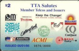 USA: Prepaid ACMI - TTA Salutes Member Telcos And Issuers - Autres & Non Classés