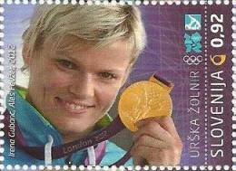 SI 2012-972 OLYMPIC GAMES LONDON WINER  U.ŽOLNIR, SLOVENIA, 1 X 1v, MNH - Estate 2012: London