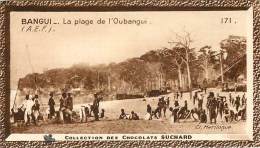 Chromos Réf. C433. Chocolat Suchard - Collection Coloniale 171 - Bangui - LA Plage De L'Oubangui - Suchard