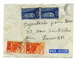 AFRIQUE EQUATORIALE / AEF / LETTRE POUR PARIS - Storia Postale