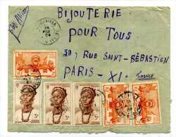 AFRIQUE OCCIDENTALE / AOF / LETTRE POUR PARIS / COTE D IVOIRE - Briefe U. Dokumente