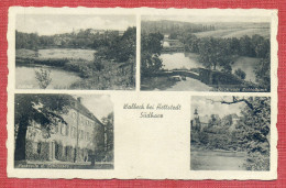 CPA : Hettestedt :  Walbeck Bei Hettstedt   ( Südharz ) ( 4 Vues ) : Schloss - Blick Vonm Sclospark Sclosses - Schloss - Hettstedt