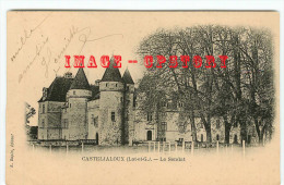 47 - CASTELJALOUX - Chateau Féodal Du Sendat - Carte & Cliché 1900 Précurseur - Dos Scanné - Casteljaloux