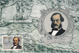 YU61  --  YUGOSLAVIA  --  CARTE MAXIMUM + FDC ( PRVI DAN )  --    IVO VISIN  -  HI CIRCUMNAVIGATED THE GLOBE 1852 - 1859 - Maximumkarten