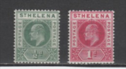 (S0281) SAINT HELENA, 1902 (King Edward VII. Definitives). Complete Set. Mi ## 28-29. MLH* - Isola Di Sant'Elena