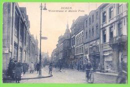 DUREN / WEIERSTRASSE ET MAISON TIETS / Carte écrite En 1926 - Dueren