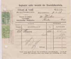 Aankoop Nota. Thijs & Noe Granen & Zaden Veevoeders. Landbouw Syndikaat  Munsterbilzen - 1900 – 1949