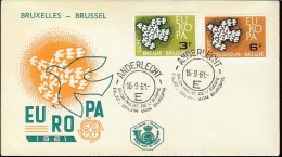 1961 - EUROPA CEPT  BELGIO - BELGIE - FDC - 1961