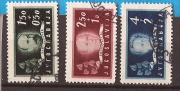 1948 X 545-47   JUGOSLAVIJA  PERSONS CROAZIA 80-JAHRE AKADEMI  USED - Used Stamps