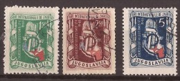 1948 X 539-41  JUGOSLAVIJA CROAZIA ZAGREB-MESSE   USED - Used Stamps