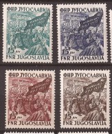 1952  X  708-11   JUGOSLAVIJA  VI KONGRES DER KOMUNISTISCHEN PARTEI ZAGREB CROAZIA   MNH - Nuevos