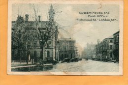 Custom House & Post Office London Old Postcard - Londen