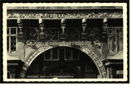 Hildesheim  -  Detail Am Knochenhaueramtshaus  -  Feldpost Ansichtskarte Ca.1940    (1832) - Hildesheim