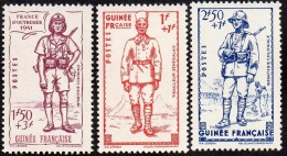 Détail De La Série Défense De L'Empire * Guinée N° 169 à 171 - 1941 Défense De L'Empire