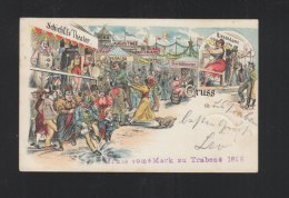 Litho AK Gruß Vom Mark Zu Trabach 1898 - Traben-Trarbach