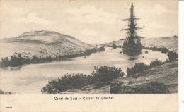 ( CPA EGYPTE )  SUEZ  /  Canal De Suez  -  Courbe Du Chantier  - - Suez