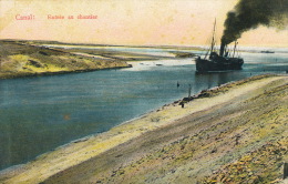 ( CPA EGYPTE )  SUEZ  /  Canal :  Entrée Au Chantier  - - Suez