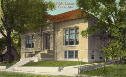 Fulton MO Public Library 1910 Postcard - Altri & Non Classificati