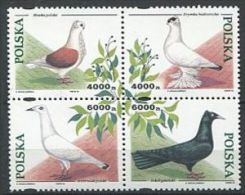 112 POLOGNE 1994 - Oiseaux Pigeons - Neuf Sans Charniere (Yvert 3304/17) - Unused Stamps