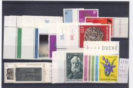 LUSSEMBURGO LUXEMBOURG ANNATA COMPLETA 1976 19 Valori FDS NUOVI PERFETTI  MNH** - Full Years