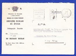 DIRECÇÃO ESCOLAR DE ÉVORA  -  CTT  7100 ESTREMOZ  - 17-II-1982 - Covers & Documents