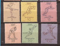 1952 X 698-03  JUGOSLAVIJA SPORT   OLYMPIAD HELSINKI  Running, Swimming, FOOTBALL, Gymnastics, Volleyball, Boxing MNH - Zomer 1952: Helsinki