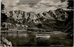 AK Eibsee Mit Zugspitze, Gel 1960 (Garmisch-Partenkirchen) - Zugspitze