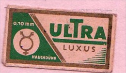 RAZOR BLADE RASIERKLINGE ULTRA LUXUS 0.10mmm HAUCHDÜNN - Hojas De Afeitar