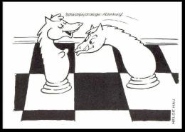 Schach Ajedrez Echecs Chess Humour  Card (Helge Hau - 6) - Chess