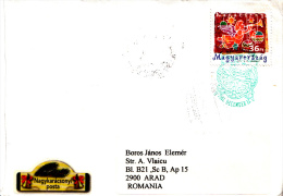 CHRISTMAS MAIL, STAMP ON COVER, 2003, HUNGARY - Covers & Documents