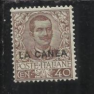 LA CANEA 1905 ITALY OVERPRINTED SOPRASTAMPATO D´ITALIA  40 CENT. MNH - La Canea