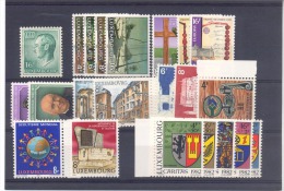 LUSSEMBURGO LUXEMBOURG ANNATA COMPLETA 1982 22 Valori  FDS NUOVI PERFETTI  MNH** - Años Completos