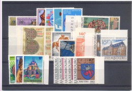 LUSSEMBURGO LUXEMBOURG ANNATA COMPLETA 1983 23 Valori  FDS NUOVI PERFETTI  MNH** - Ganze Jahrgänge