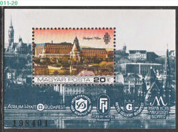 HUNGARY, 1984, Budapest Hotels: Hilton, Modern Architecture, Tourism, Souvenir Sheet, MNH (**), Sc/Mi 2869/Bl-174A - Hôtellerie - Horeca