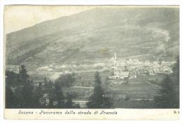 CARTOLINA - PANORAMA - CESANA - PANORAMA DALLA STRADA DI FRANCIA  - VIAGGIATA NEL 1907 - Panoramic Views