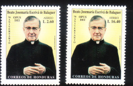 Honduras 1999 Blessed Josemania Escriva De Balageur Opus Dei MNH - Honduras
