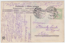 1906 Hungary. Postcard, Postal Stationery.  Train Mail.  Pozsony - Zsolna 906.Sep.16.  (K07018) - Entiers Postaux