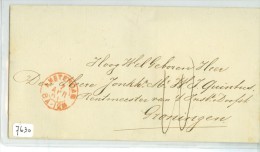 BRIEFOMSLAG Uit 1869 * Gelopen Van AMSTERDAM Naar GRONINGEN  (7630) - Storia Postale