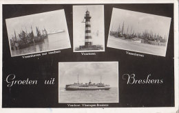 Pays-Bas - Groeten Uit Breskens - Lighthouse - Bâteau - Breskens