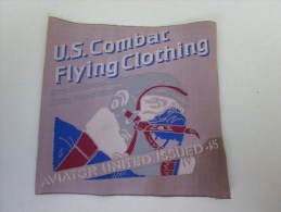 MILITARIA écusson En Tissu US Combat Flying Clothing  Vêtements De Combat Aérien Américain USA - Ecussons Tissu