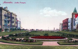 AK  Alexandrie, Jardin Francais, Ungel. Um 1915 - Alexandria