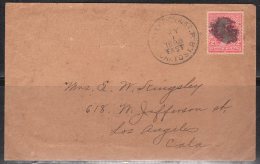 S501.-. USA, 1890-1893 , SCOTT # : 219D. WASHINGTON. ON COVER TO LOS ANGELES, ARRIV. CACHET - Covers & Documents