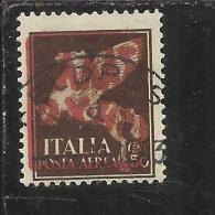 ZANTE 1943 AMMINISTRAZIONE CIVILE GRECA AEREA ITALY OVERPRINTED SOPRASTAMPA D´ITALIA ROSSA AEREA 50 CENT. USED - Occup. Tedesca: Zante