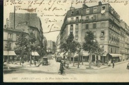 1467 Paris XV Arrl La Place Saint Charles Automobil Velo 29.9.1911 - Arrondissement: 15