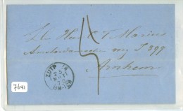 HANDGESCHREVEN BRIEF Uit 1870 * Gelopen Van ZUTPHEN Naar ARNHEM   (7641) - Storia Postale