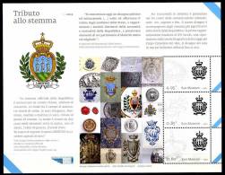 2012 - SAINT-MARIN - SAN MARINO - Tributo Allo Stemma - MNH - (**) -  New Mint - Blocks & Sheetlets